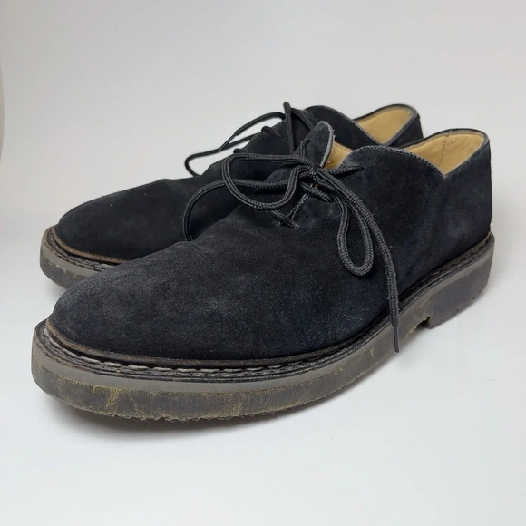 Heschung Suede Black Low Top Oxford Lace Up Shoes main image 11
